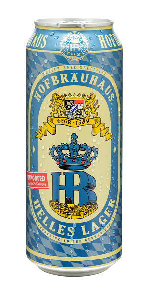 Hofbrau Helles Lager 500ml Can