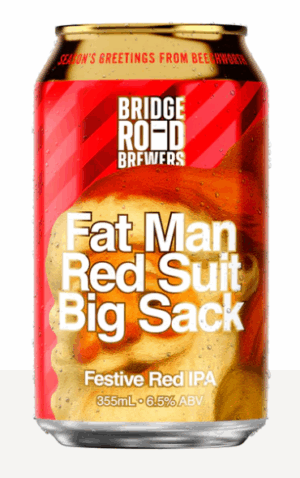 Bridge Rd Fat Man Red Suit Big Sack