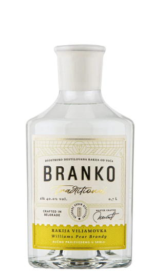 Branko Traditional Williams Pear Rakija