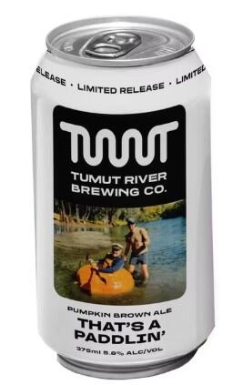 Tumut River That's A Paddlin" Pumpkin Brown Ale
